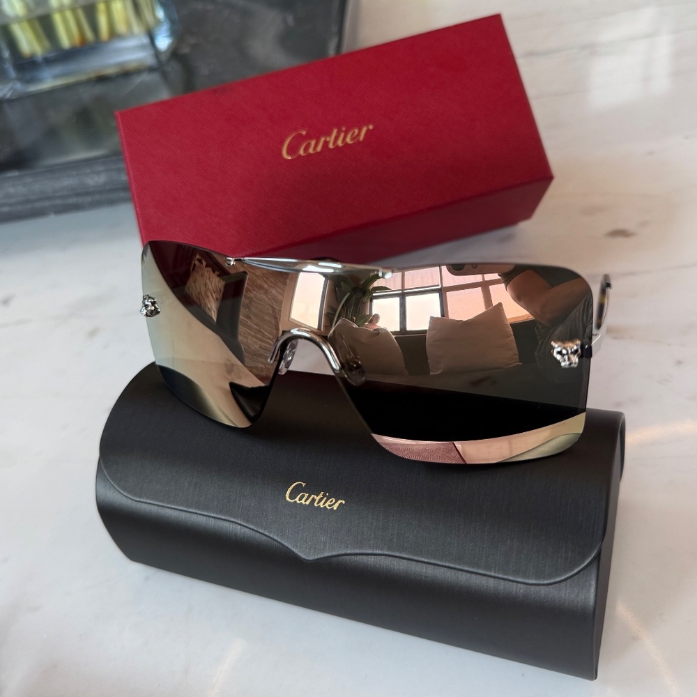 New Cartier Panthers Sunglasses Original - Picture 6 of 16